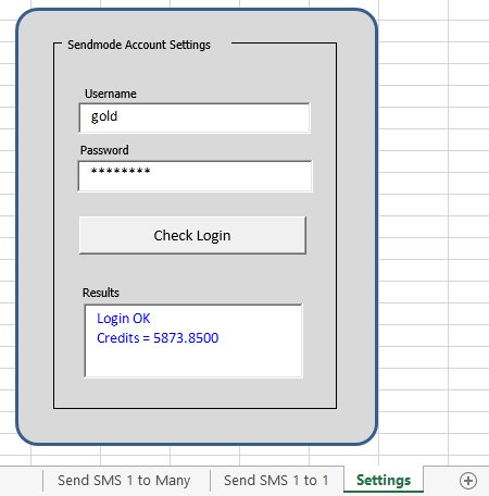 Tutorial2-Settings - Excel2SMS